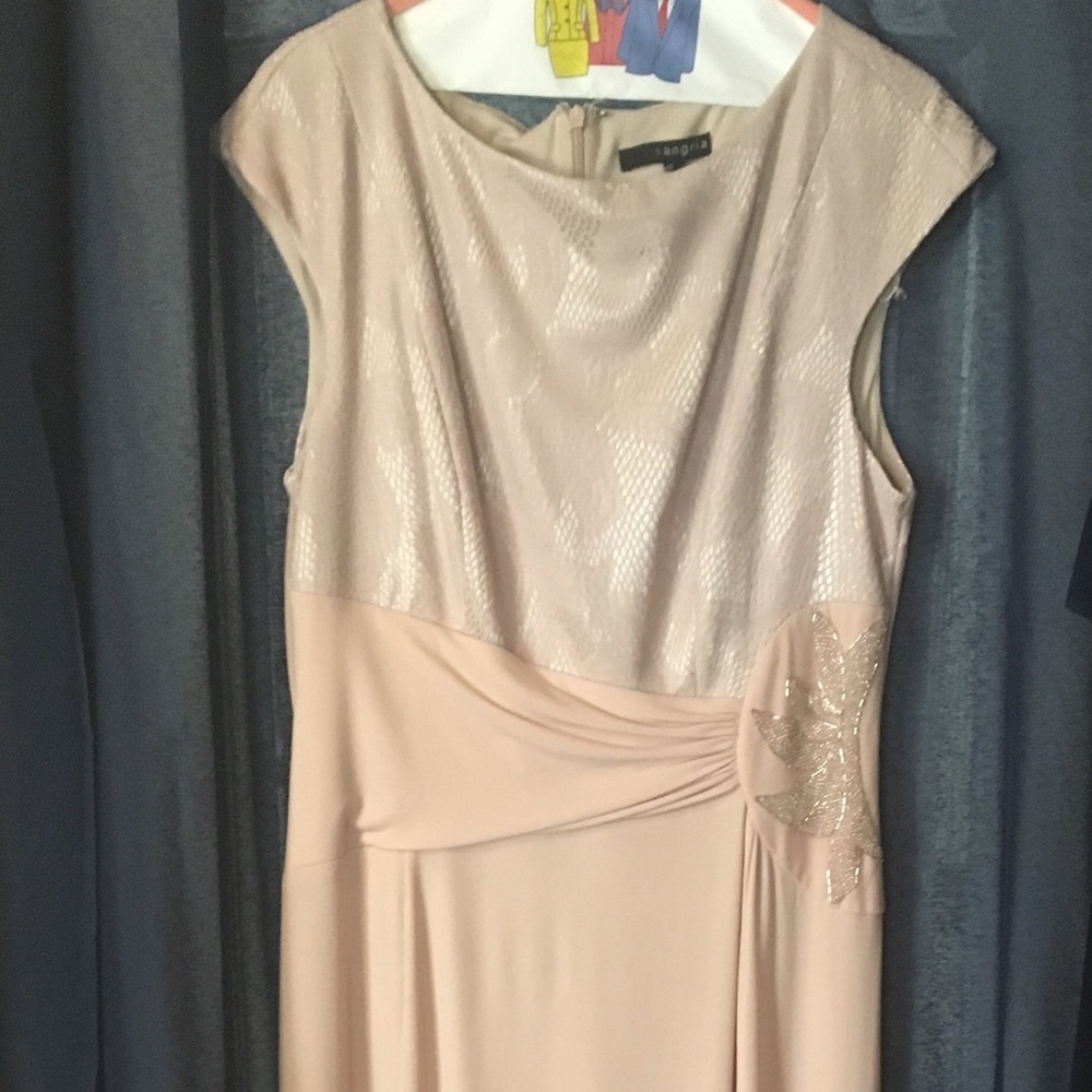 Champagne formal with beading